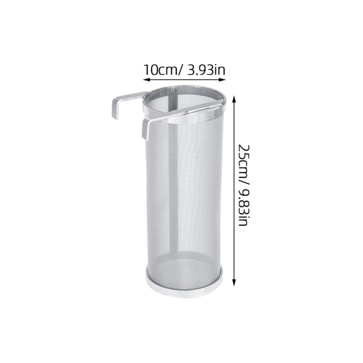 HEALLILY Filtro Barile Multi-Funzione in Acciaio Inossidabile, Argento