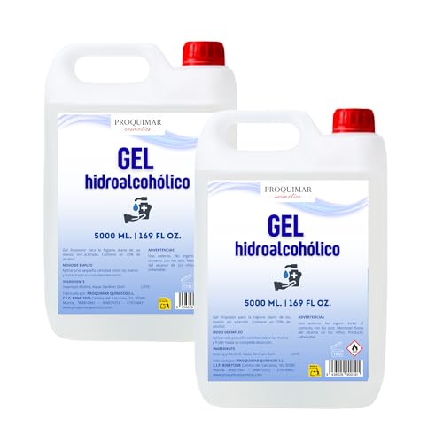 Gel hidroalcohólico en garrafa para negocios y hogares con vida activa