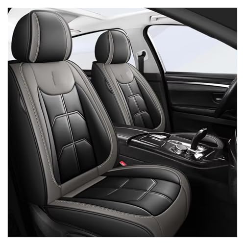 Housse de siège voiture universelle cuir noir rouge pour Mitsubishi Eclipse ASX Outlander