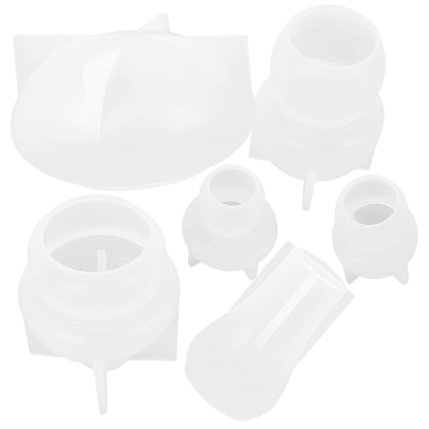 NUOBESTY Stampo in Silicone a Fungo 6 Pezzi per Artigianato e Fai da Te, Riutilizzabile, Antiaderente, Facile da Sformare