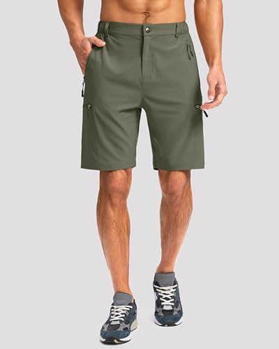 Image of G Gradual Men's Hiking Cargo Shorts 9 inch Quick Dry Lightweight with 4 Pockets