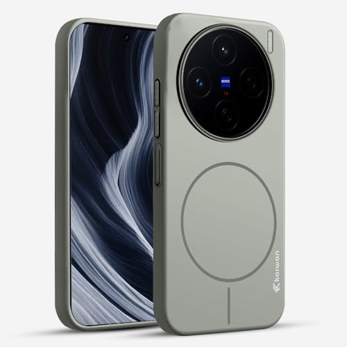 Image of KARWAN️Magnetic Ultra Slim-Fit Back Case Cover for Vivo X200 Pro Mini |Hard PC Case Cover| Ultra-Thin & Light Weight with [Ultra Premium Feel] Case for Vivo X200 Pro Mini(6.4 inch)(Grey)
