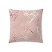 SANFASHION Mixtes Housses de Coussin Lin Imprimé Figures géométrique Doux Carré 45x45 40x40 Zip démontable Lavables pour la Maison Taies d'oreillers décoratives,Cadeau de Valentine's Day - O,45 * 45