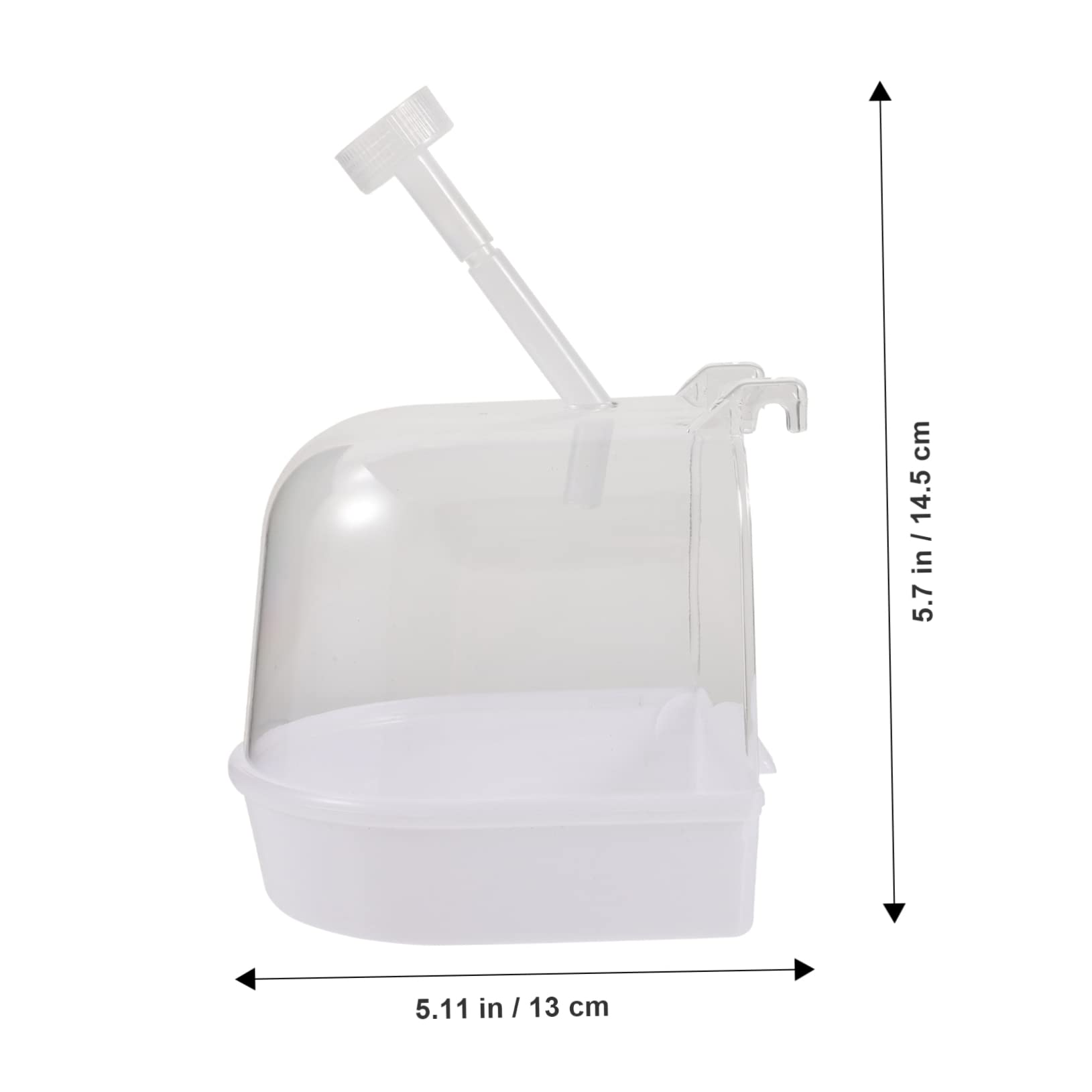 GANAZONO Bird Bath Box for Parakeet Small Birds Bathing Tub with Accessory for Bird Cage for Budgies Canaries and Cockatiels Bird Bath Case