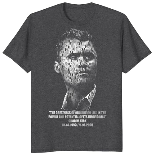 Image of Charlie Kirk Shirt, RIP Charlie Kirk Shirt, A True Patriot Charlie Kirk Outfit, Charlie Kirk Memorial Freedom Tee