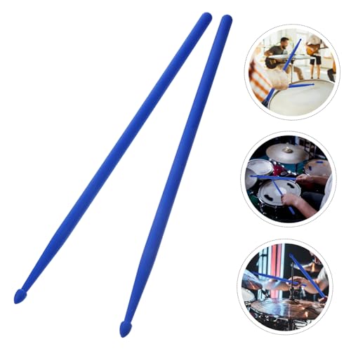Levemolo - Baquetas de nylon para percusión, par de baquetas ligeras y portátiles para práctica y actuación, color azul, tamaño 5A miniatura 5