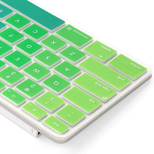 Proelife Silicone Full Size Ultra Thin Keyboard Cover Skin For Apple Imac Keyboard With Numeric Keypad Wired Usb Mb110Ll/B--A1243 (Rainbow) #TOP7