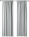 AmazonBasics Blackout Curtain Set - 52" x 84", Light Grey