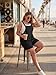 OLRIK Plus Size Rompers for Curvy Women Wide Leg Short Overalls Casual Loose Fit Jumpsuits Fashion Summer Outfits Black-1X