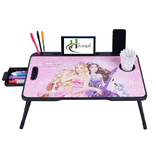 Image of Study Table Bed Table Premium Laptop Table /Foldable and Portable Wooden /Writing Desk for Office /Home /School (B BAR)