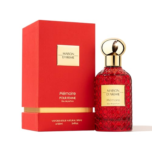 Image of Maison D'Arome Memoire | Luxury Eau De Parfum for Women, 100ml | Long Lasting Floral Fragrance with Jasmine, Saffron, Amberwood and Cedar | 20% Perfume Oil | Evening and Occasion Wear