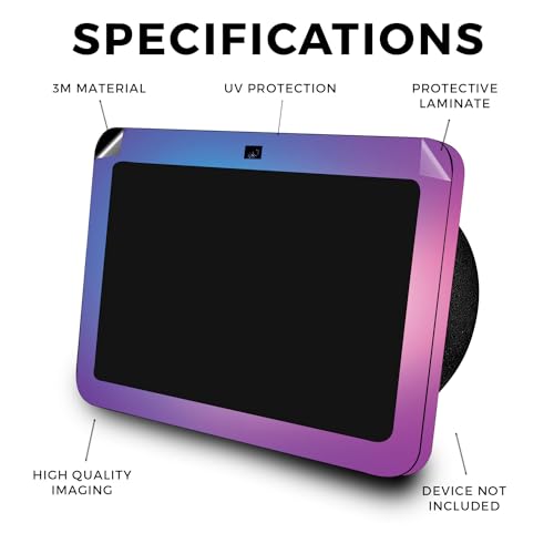 Image of Skin Compatible with Amazon Echo Show 8 (3rd Gen, 2023) - Royal Haze - Premium 3M Vinyl Protective Wrap Decal Cover - Easy to Apply, Crafted in The USA by MightySkins