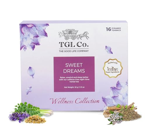 Image of TGL Co.Sweet Dreams Herbal Tea Infusion (Pack Of 2, 16 Tea Bags Each)|Rich in Anti Oxidant | Refreshing | No Artificial flavor | Improve Digestion