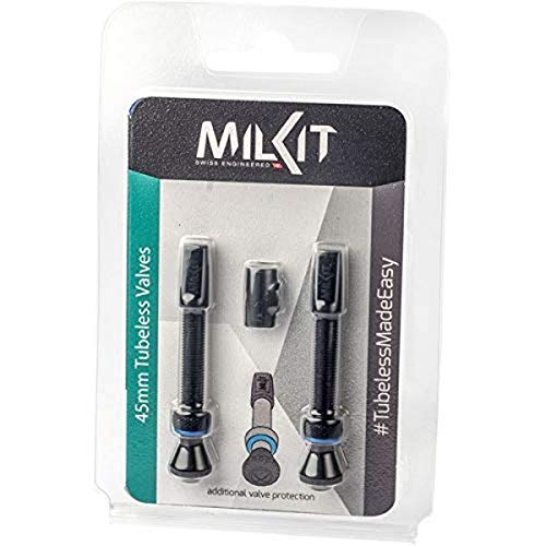 Milkit Valve Pack 45mm Tubeless System Integrated Valve Core with No Leak Bicycle Valves