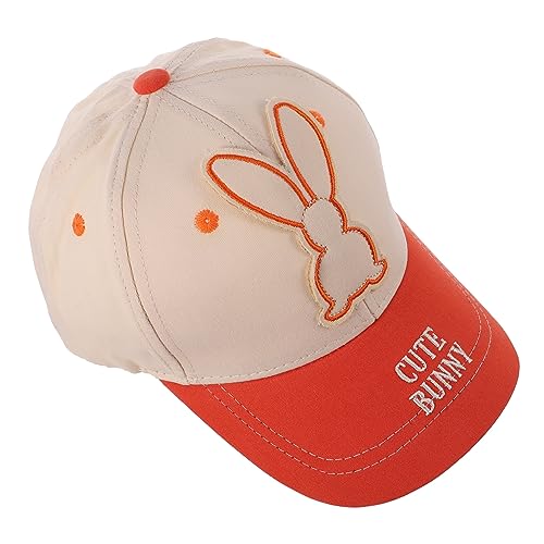 Fashionable Boy Girl Sun Hat Cotton Baseball Hat Outdoor Peaked Decor and Safety Design Beige
