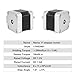 (Pack of 4pcs) NEMA17 Stepper Motor High Torque Bipolar DC Step Motor Kit by MOTOU