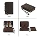 Contacts Watch Band Case Leather Travel 12 Slot Watches Bands Box for Men Watches Strap Holder Storage Organizer Compatible with Most Watch Bands