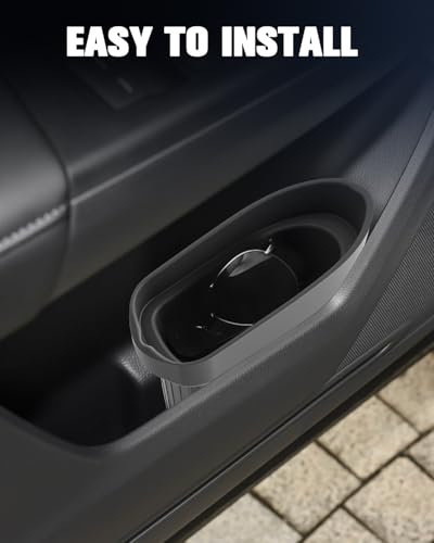 Image of Silicone Car Trash Bin for Door 2026 CRV Car Door Trashcan Trash Holder for 2026 CRV Hybrid Accessories (LX /EX /EX-L /Sport Hybrid /TrailSport Hybrid /Sport-L Hybrid) Driver Passenger Door Pocket Flexible
