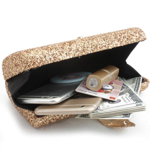 Pochette pour femme élégante avec fermeture à boucle et capacité moyenne