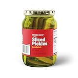 Amazon Saver, Sliced Sandwich Pickles, 16 Fl Oz (Previously Happy Belly, Packaging May Vary)