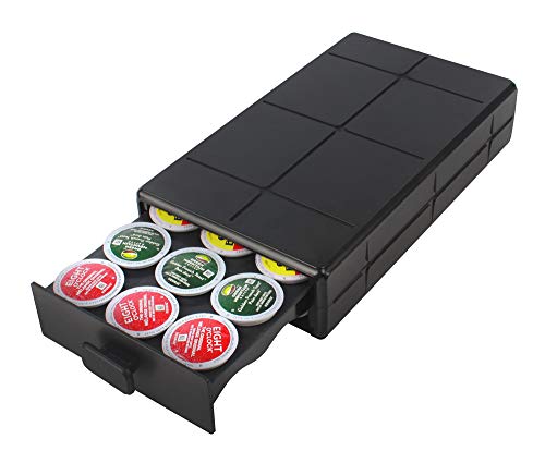 Comparison: Best K Cup Storage 5 EVERIE Coffee Pod Holder Drawer Compatible with Keurig K Cup Pods (Holds 18 Pods)