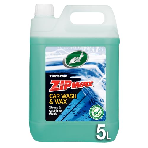 Turtle Wax Zip Wax Super Concentrated Car Wash & Wax 5 Litre Fast Effective Cleaning Brilliant Shine Every Time