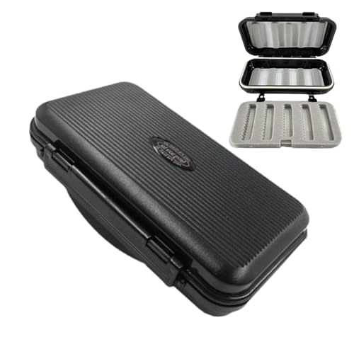 Cajas de pesca con mosca para trucha, caja de pesca de trucha, cajas de pesca gruesas, herramientas de pesca, caja impermeable para moscas de trucha, gruesa, fácil agarre para mujeres y hombres