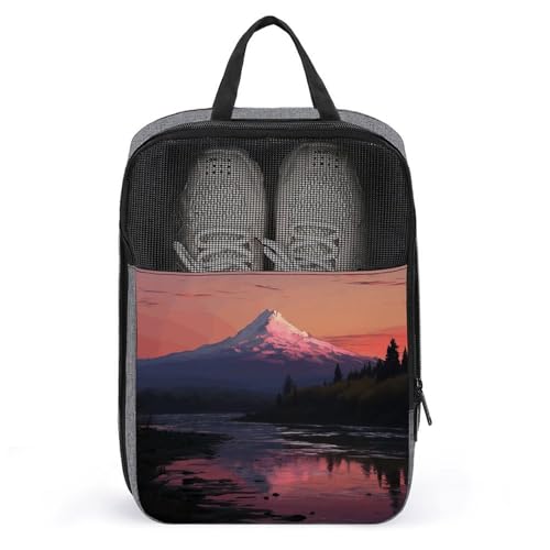 Sac à chaussures pour séparer le propre du sale en voyage gris