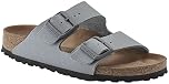 Birkenstock Unisex Arizona Vegan Sandal, Stone Coin Canvas, Size 39 EU (8-8.5 M US Women)