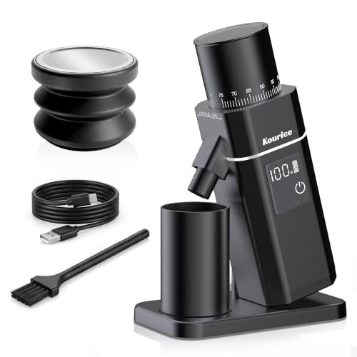 Kourice Electric Conical Burr Coffee Grinder, 75 Settings