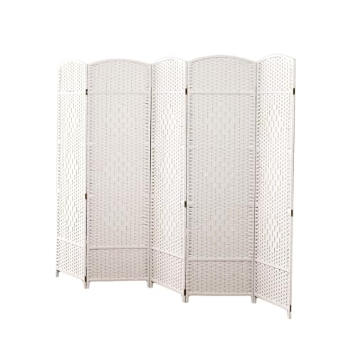 Cloison autoportante en rotin pour diviser une chambre sans perdre de jour