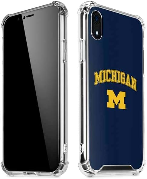 Skinit Clear Phone Case Compatible with iPhone XR - Officially Licensed University of Michigan M Logo Bold Design