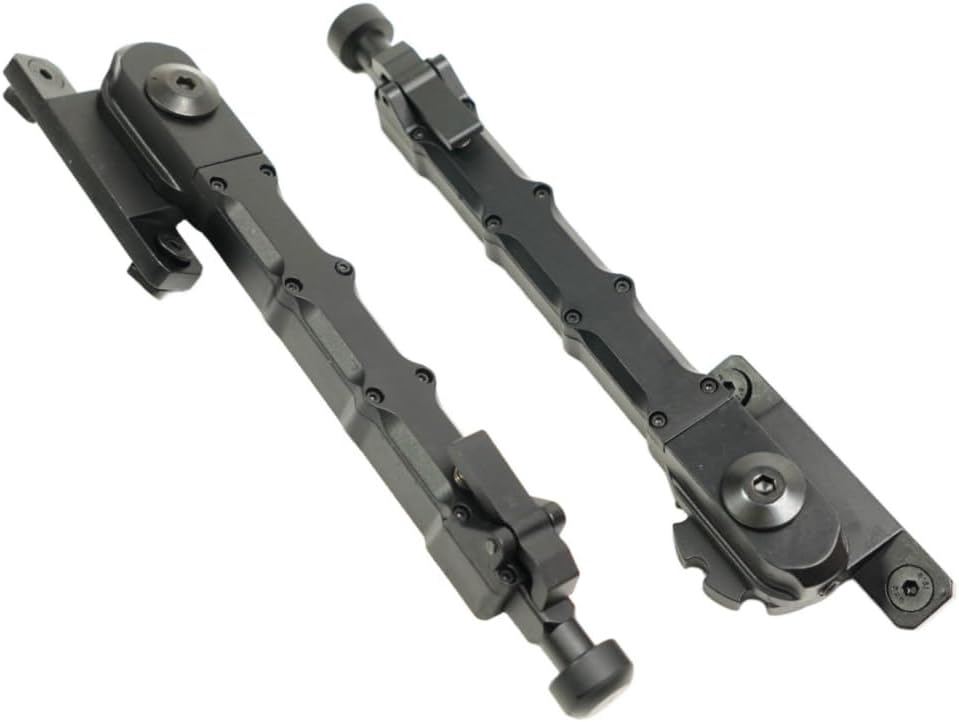 Tactical 7.5-9 inch Rifle Bipod split side Mount V9 bipod for Outdoor, Hunting and Shooting, Black