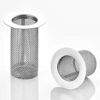 Colador de acero inoxidable 5.5x2.5x4 cm para desagüe