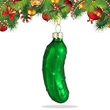 Cetriolo di Natale,Decorazione per Albero di natale Ornamenti Di cetrioli Di Christmas Cetriolo Ciondoli Natalizi Per L'Albero Di Natale Albero Di Sottaceto Decorazioni Natalizie Appeso (B)