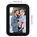 Americanflat 4x6 Picture Frame with Round Corner Molding - Mod Collection - Black Photo Frame with Shatter-Resistant Glass for Tabletop and Wall Display