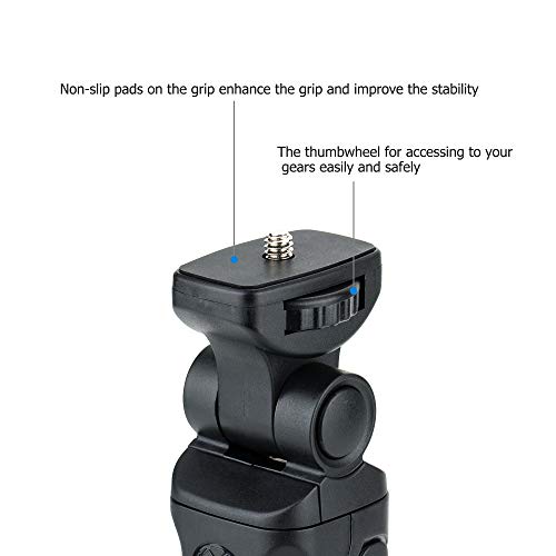 Image of Portable Camera Mini Shooting Grip Tripod for Sony ZV-E10 ZV-1 RX100 VII VI VA V A6600 A6500 A6400 A6300 A6100 A7C for Canon EOS M50 M6 Mark II G1X G5X G9X G7X Mark III II for Panasonic GH5 G85