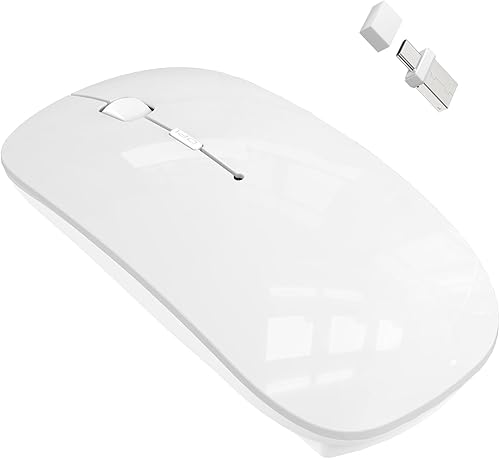 Ratón inalámbrico Bluetooth para MacBook Air Mac Pro Computadora portátil iPad Pad PC láser óptico recargable Mini Ratón silencioso delgado