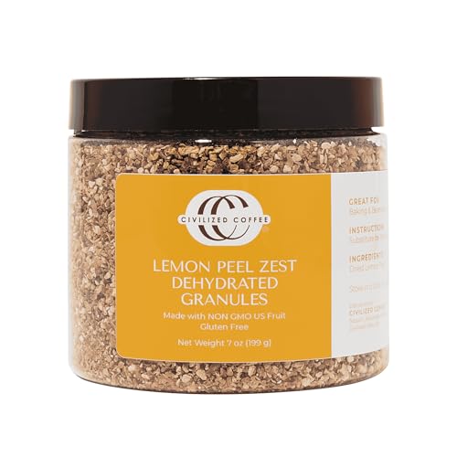 Civilized Coffee Premium Dried Lemon Zest (7 oz)