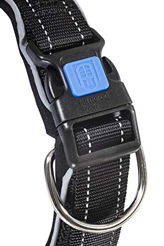 Armored Tech Dog Control Halsband mit integrierter Kurzleine (XS - Halsumfang 31-35 cm, schwarz)