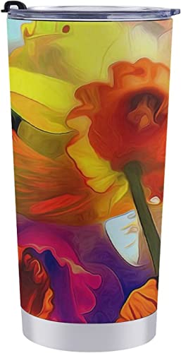 ԗpRbvFlower Art ԗp^u[ ԗp|bg  ԃJbv }OJbv ԗpPg ۉۗ XeX _CNg^Cv R[q[Jbv J[pi t^t 600ml Ԓ