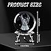 MAIBAOTA Angel Gifts for Women 3D Crystal Guardian Angel Figurines 60mm Glass Ball Paperweight with Stand Minimalist Luxury Modern Table Decor