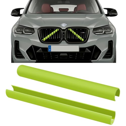 TTCR-II 2PCS Frontgrill Einsatz Kompatibel mit BMW X3/X4/X5/X6/X7-Grün