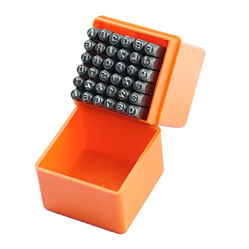 36個の大文字と数字のスタンプセット レザークラフト スタンプツール 6mm