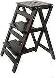 Taburete de escalada para interiores, taburete de madera maciza, multifunción, plegable, escalera, banco pequeño (color: #1) (#3)