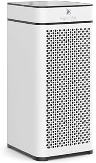 Medify MA-40 Air Purifier with True HEPA H13 Filter | 1,793 ft² Coverage in 1hr for Smoke, Wildfires, Odors, Pollen, Pets | Quiet 99.9% Removal to 0.1 Microns | White, 1-Pack