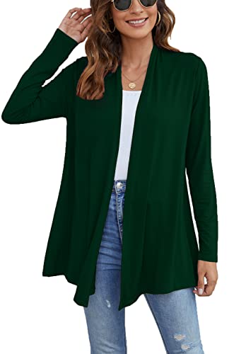 Image of Ladlop Women's Lightweight Open Front Cardigans Long Sleeve Casual Soft Drape Fall Cardigan