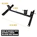 Atflbox Shooting Target Stand with 10pcs 17x25 Inch Sight in Paper Targets, Durable Paper Target Holder with Stable Adjustable Base for Cardboard Silhouette, H Shape, IPSC, IDPA Practice (1 Pack-BK)