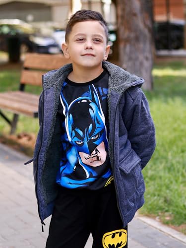Image of Boys Zip Up Hoodie Kid Hooded Jacket | Fleece Lining,Soft Warm coat,Fall Winter Outwear for 6-15 Years Unisex,Sweatshirt Suitable for School,Outdoor