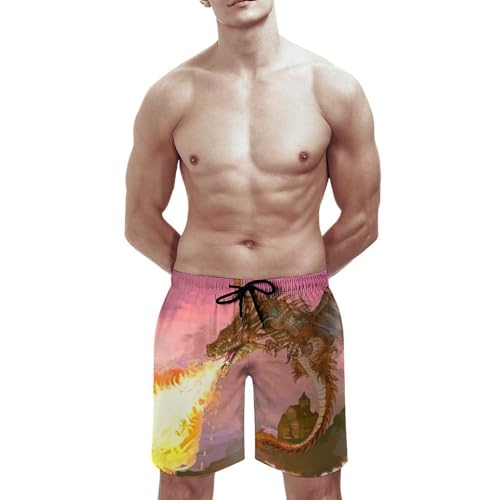 Swim trunk UMENG dragon de feu taille S cordon de serrage - 3